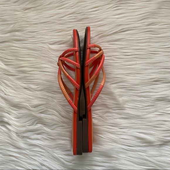 SCHUTZ Nathy Strappy Sandal 6 Coral/Toasty NIB - Picture 8 of 10